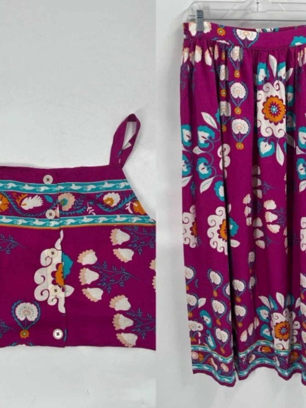 Mod Cloth Morning Melody Skirt Set - Top with Maxi Skirt- size Large NWT - Picture 2 of 12